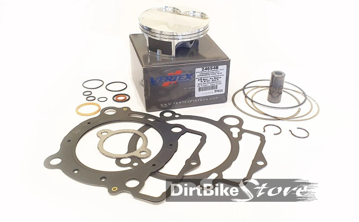 Husqvarna FE 350 ( 2020-2023 ) Vertex Piston 87.97mm 24694B & Top End Gasket Kit