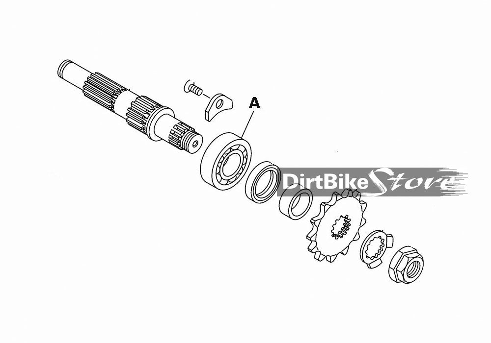 YAMAHA YZ 125 & X (2005-2025) NTN Gearbox Final Drive Bearing (sprocket bearing)