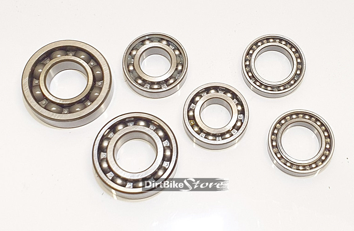 Yamaha YZ 250 2-Stroke (1999-2024) Set of 6 JAPANESE Transmission Gearbox Bearings