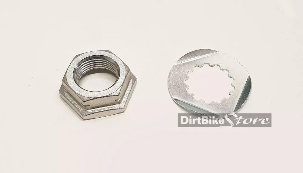 Kawasaki KXF KX 450 F ( 2006-2024 ) Front Sprocket Tab Locking Lock Washer & Nut