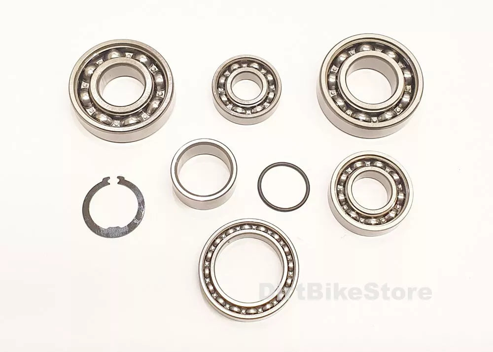 Kawasaki KX 65 ( 2000 - 2004 ) Transmission Gearbox Japanese Bearing Kit x 8pcs