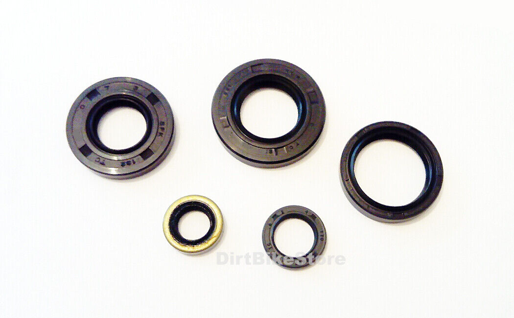 Kawasaki KX 250 A6 A7 B1 Aircooled ( 1980 1981 1982 ) Engine Oil Seal Kit x 5pcs