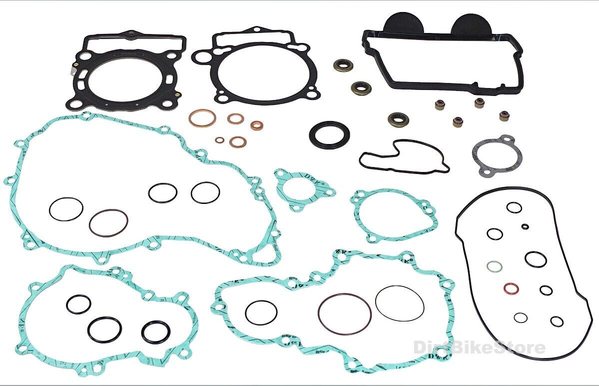 KTM 250 SXF 2013 2014 2015 Engine FULL Gasket Set, Valve Seals & Cam Cover Seal