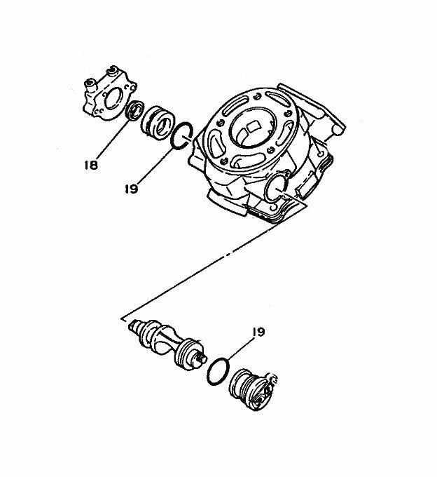 Yamaha DT 125 LC3/R/RE/X/SM (1985-2010) Cylinder Powervalve Oil Seal & O Rings