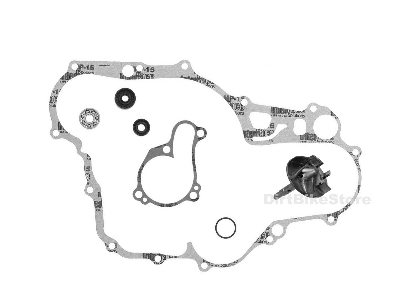 Yamaha YZF 450 YZ 450 F ( 2014 - 2017 ) Complete Water Pump Shaft & Bearing Kit