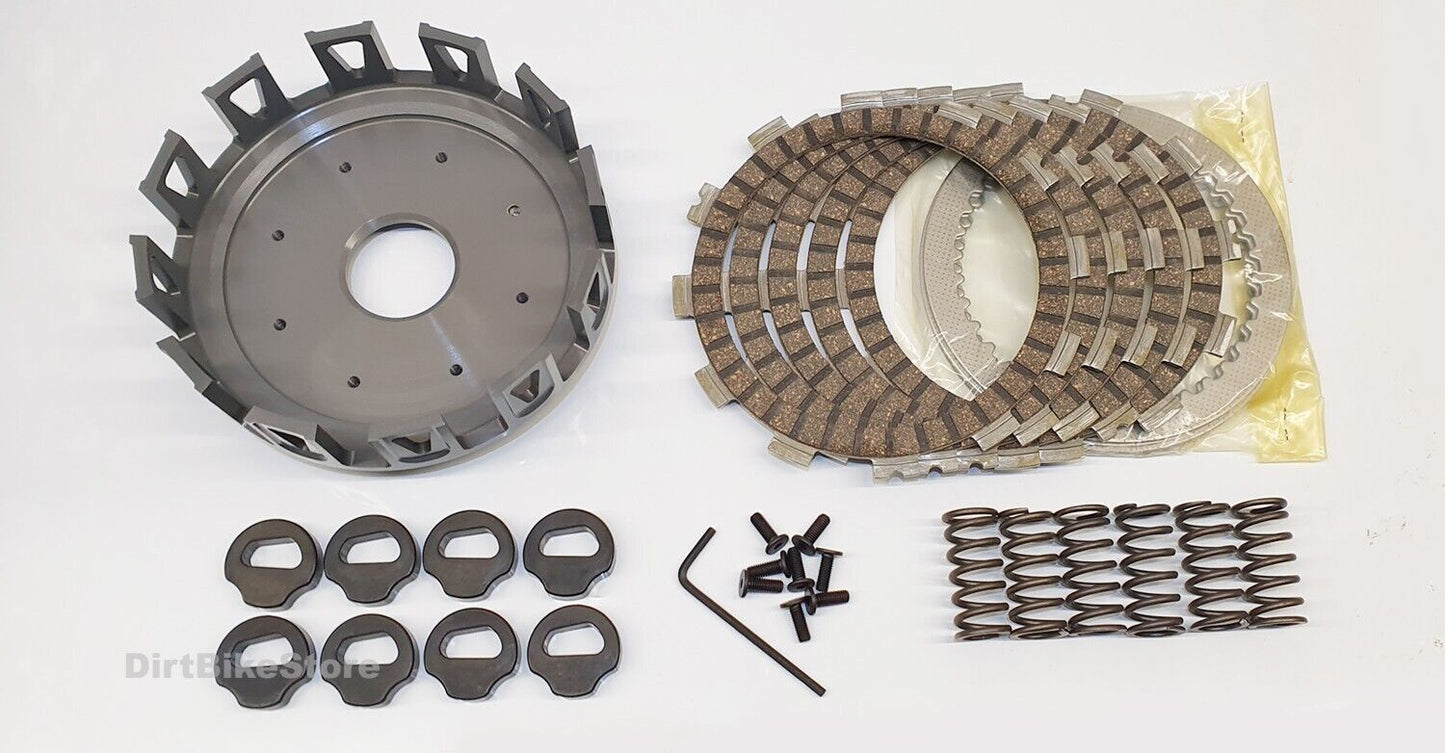 Suzuki RM 250 X Z D E F  1981-1985 Clutch Basket & Rubbers + Plate & Springs Kit