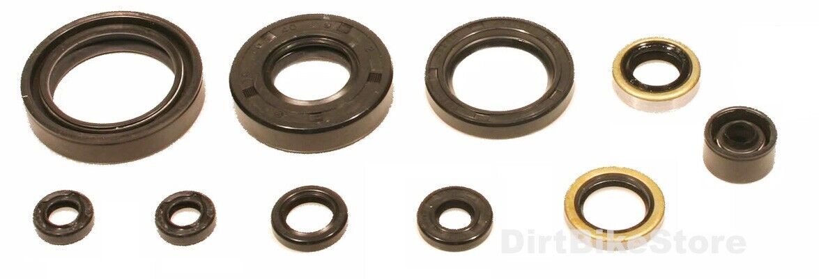 Kawasaki KX85 & KX100 Engine Oil Seal Set – 2001-2023, 9pc Full Kit, Aftermarket