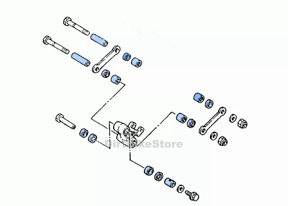Yamaha DTR 125 DT 125 R RE X SM (1988-2010) Rear Suspension Linkage Bearing Kit