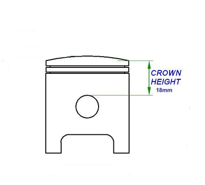 Husky Boy Malaguiti Grizzly LEM 50 Franco Morini S6S Aircooled Piston Kit 39mm