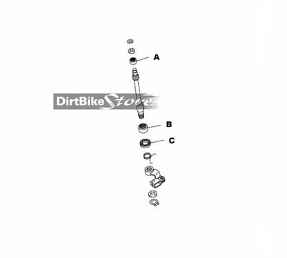Yamaha YZF R1 ( 1998-2003 ) Clutch Arm Shaft Oil Seal & Bearing Kit x 3pcs