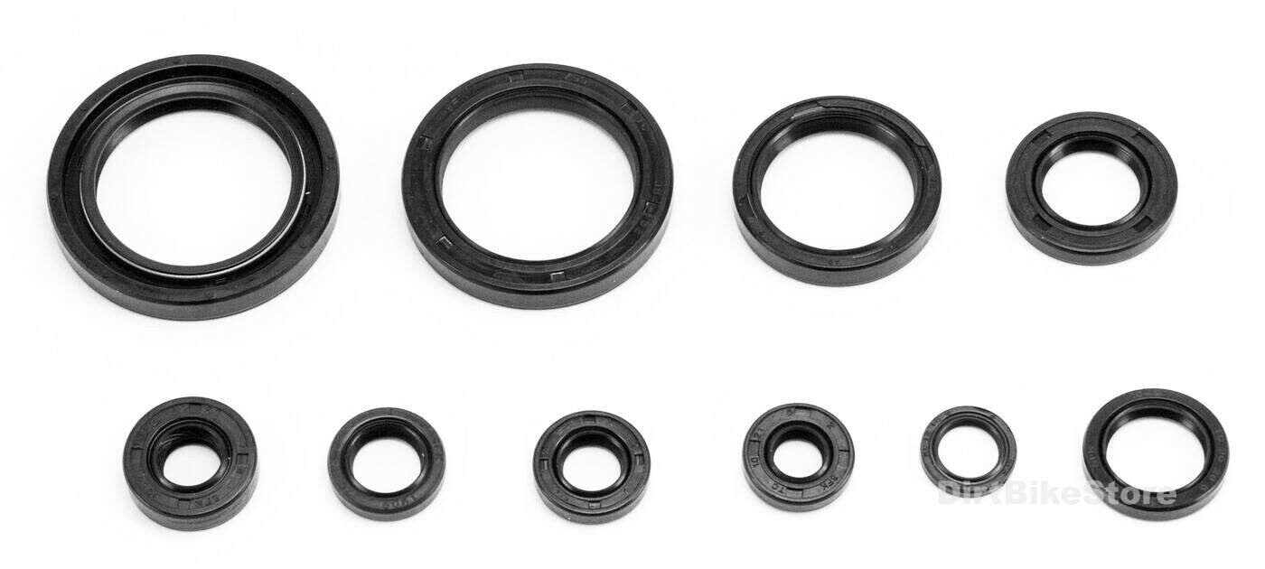 Honda CRF 450 R ( 2002 - 2008 ) FULL Engine Oil Seal Set Kit x 10pcs