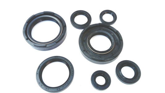 Yamaha YZ 490 ( 1982 - 1990 ) Full Complete Engine Oil Seal Set Kit x 7pcs