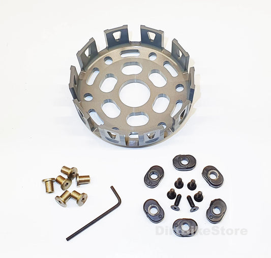 Yamaha IT 175 G H J K (1980 1981 1982 1983) Billet Alloy Clutch Basket & Rubbers