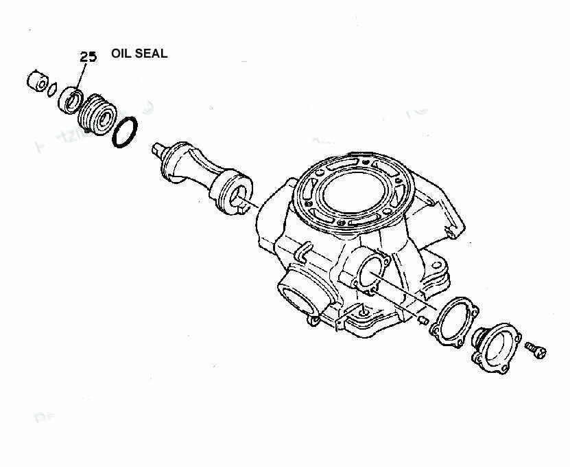 Yamaha YZ 250 (1982-1998) YZ 125 (1982-1993) Cylinder Powervalve Oil Seal