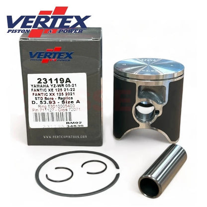Yamaha YZ 125 ( 2005-2021 ) Cylinder, Vertex Piston Kit, SE Brg, Top Gasket Set