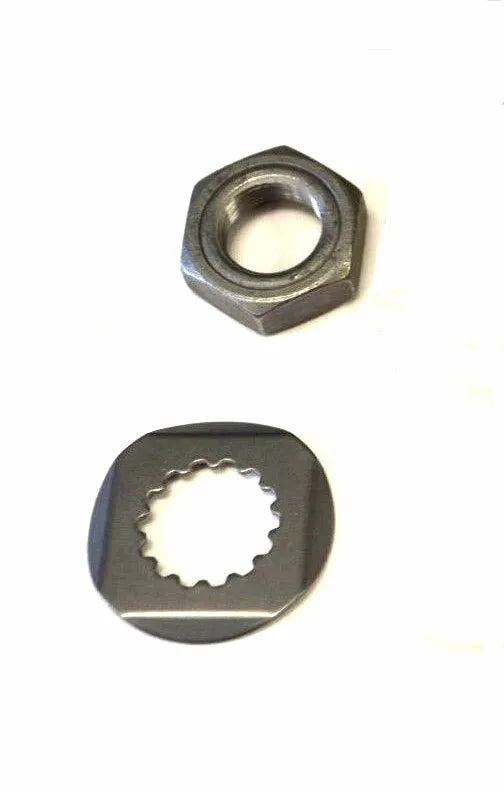 Yamaha DT 250 400 B C ( 1975-1976 ) Front Sprocket Tab Lock Washer & Nut